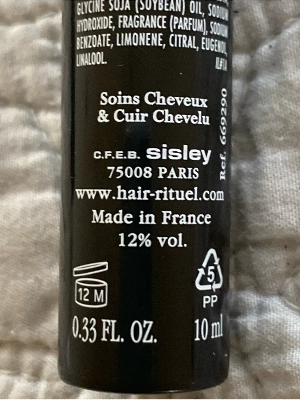 Sisley Hair Rituel Volumizing Spray — Black 0.33 ml Travel Size